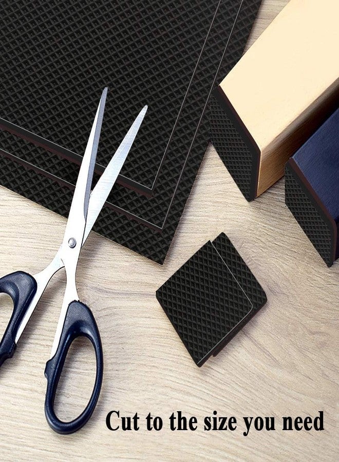 Prostuff.in® Anti-Slip Self-Adhesive Square Furniture Pad Noise Insulation for Sofa, Chair, Cupboard Floor Home Assessors (Big Size: 8.5 Cm) Black Colour 2 Pcs - Image 4